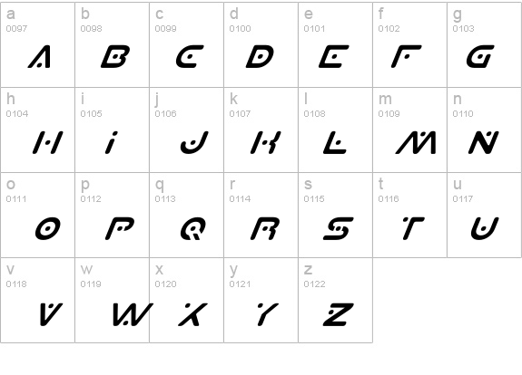 Planet X Italic details - Free Fonts at FontZone.net