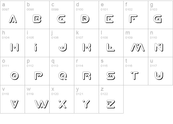 Planet X Shadow details - Free Fonts at FontZone.net