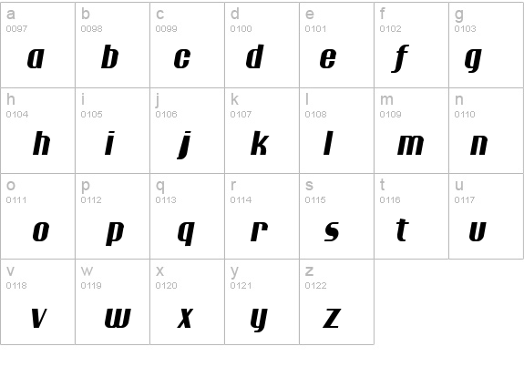 Ptarmigan Condensed Italic details - Free Fonts at FontZone.net