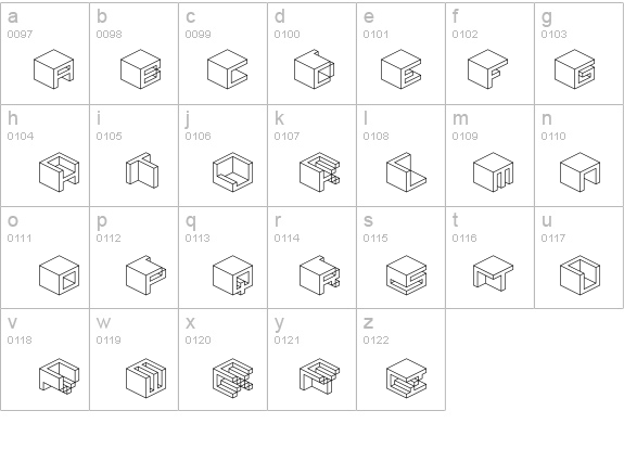 Qbicle 2 BRK details - Free Fonts at FontZone.net