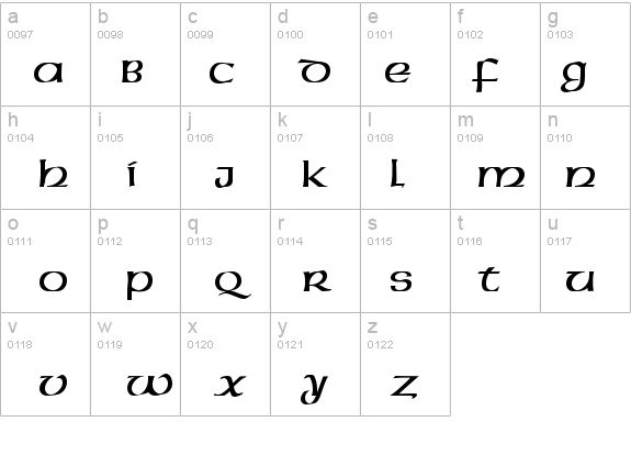QTUSA-Uncial Regular details - Free Fonts at FontZone.net
