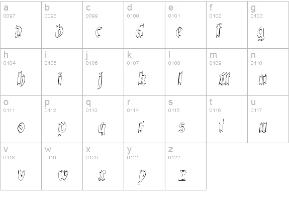 QuaelGothicHollow details - Free Fonts at FontZone.net