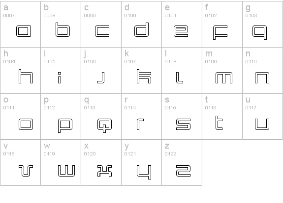 Quark Outline details - Free Fonts at FontZone.net