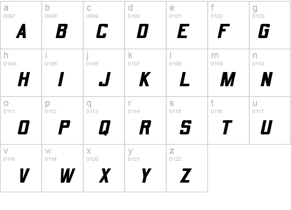 Quarterback Oblique details - Free Fonts at FontZone.net