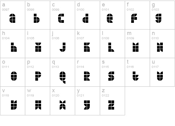 Quarterround Tile details - Free Fonts at FontZone.net