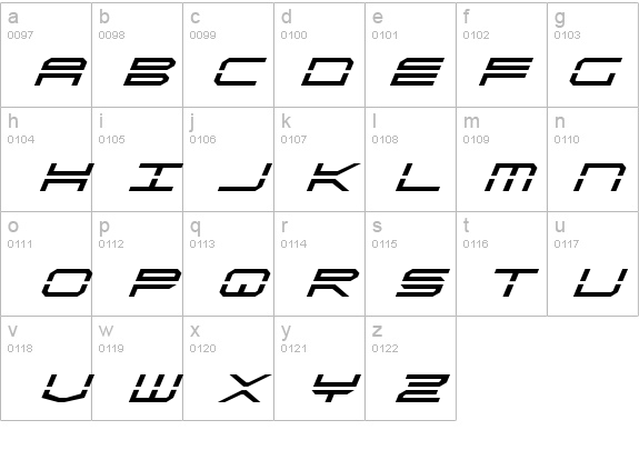 QuickStrike Italic details - Free Fonts at FontZone.net