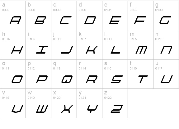 QuickTech Condensed Italic details - Free Fonts at FontZone.net