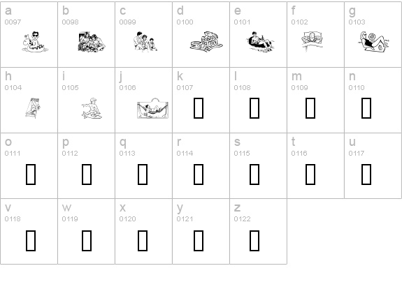 R and R details - Free Fonts at FontZone.net