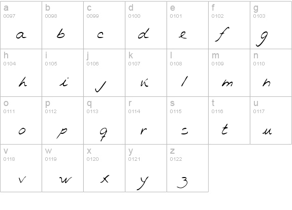 RachelsHand Regular details - Free Fonts at FontZone.net