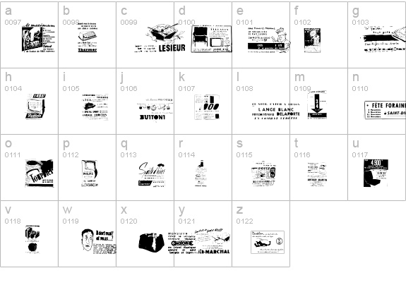 Reclame details - Free Fonts at FontZone.net