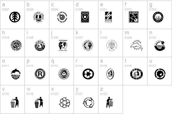 RecycleIt details - Free Fonts at FontZone.net