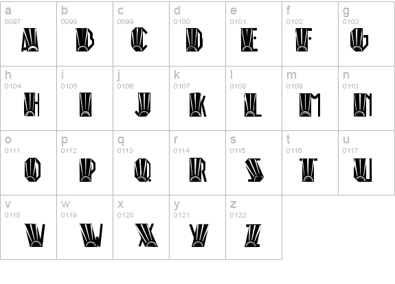 Rio Art Deco details - Free Fonts at FontZone.net