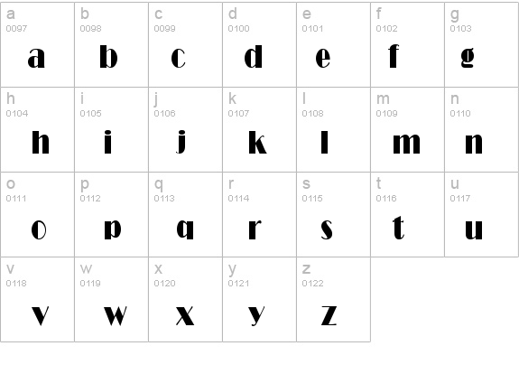 RitzCondensed Normal details - Free Fonts at FontZone.net