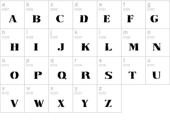 RubberStamp-Extended Normal details - Free Fonts at FontZone.net