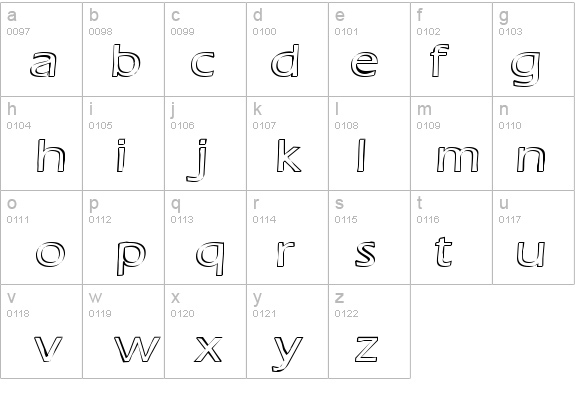 Ruffian Outline details - Free Fonts at FontZone.net