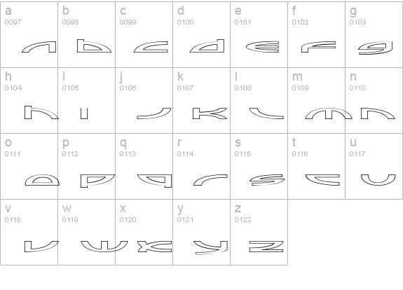 Sampler-Outline details - Free Fonts at FontZone.net
