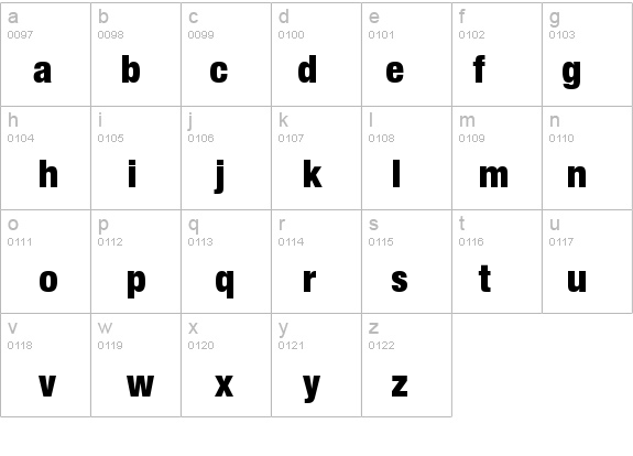 Sans Black Cond. details - Free Fonts at FontZone.net