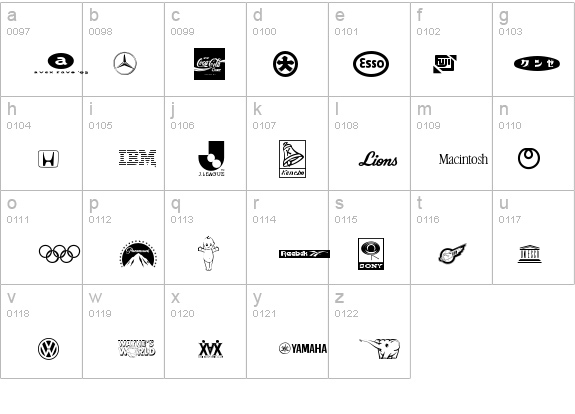 Saru-TradeMarks details - Free Fonts at FontZone.net