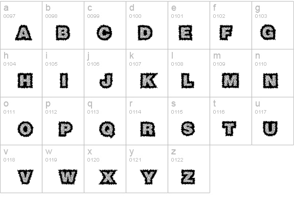 Sasquatch details - Free Fonts at FontZone.net