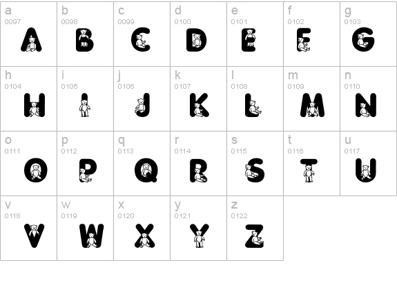 Sassys Teddys 3 details - Free Fonts at FontZone.net