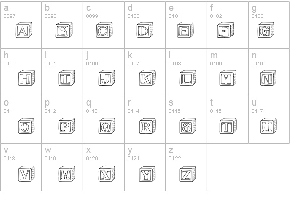 SBC Baby Blocks details - Free Fonts at FontZone.net