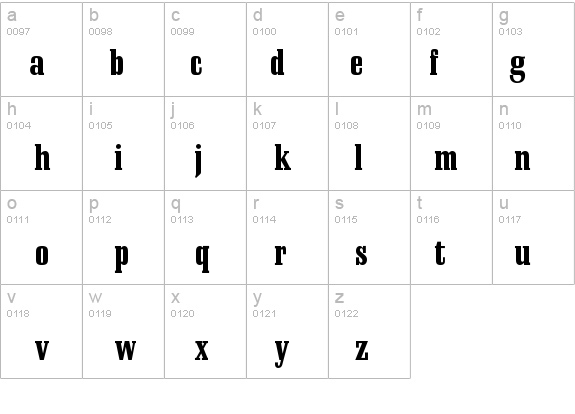 SchadowAntiquaBQ-CondensedBold details - Free Fonts at FontZone.net