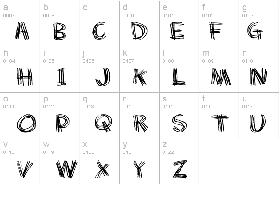 Scratch my back details - Free Fonts at FontZone.net