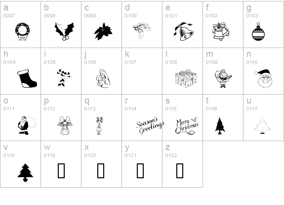 Season's Greetings details - Free Fonts at FontZone.net