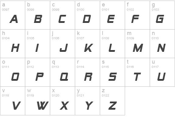SF Alien Encounters Italic details - Free Fonts at FontZone.net