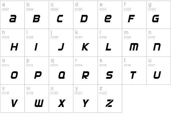 SF Automaton Condensed Oblique details - Free Fonts at FontZone.net