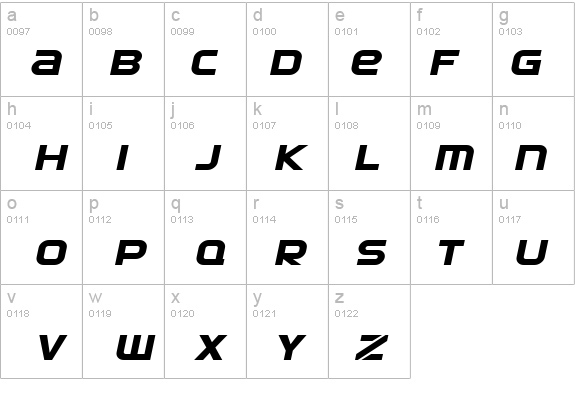 SF Automaton Extended Oblique details - Free Fonts at FontZone.net