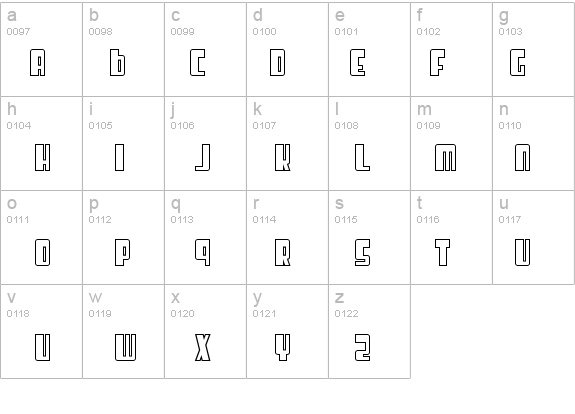 SF Cosmic Age Outine details - Free Fonts at FontZone.net