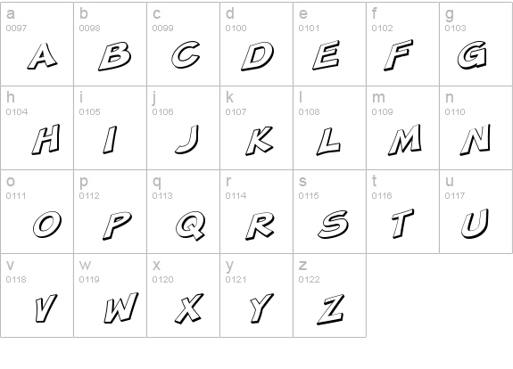 SF Minced Meat Shaded Oblique details - Free Fonts at FontZone.net