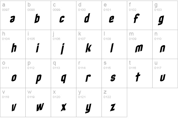 SF Obliquities details - Free Fonts at FontZone.net