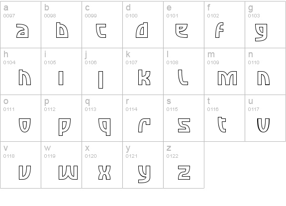 SF Retroesque Outline details - Free Fonts at FontZone.net