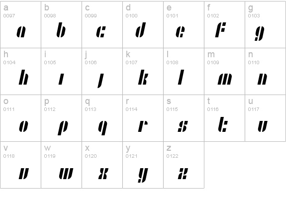 SF RetroSplice Condensed details - Free Fonts at FontZone.net