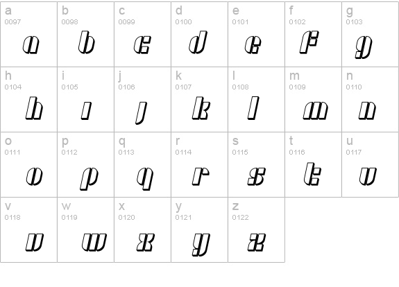 SF RetroSplice Shaded details - Free Fonts at FontZone.net