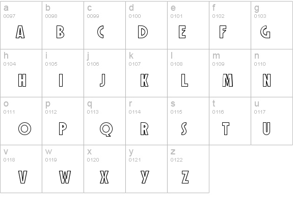 SF Speakeasy Outline details - Free Fonts at FontZone.net
