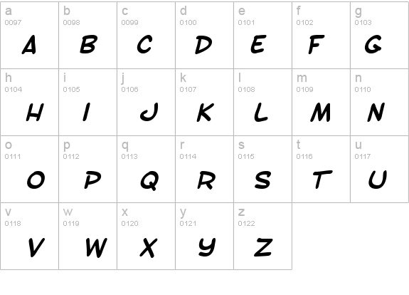 SF Toontime Bold Italic details - Free Fonts at FontZone.net