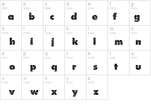 Shatter details - Free Fonts at FontZone.net