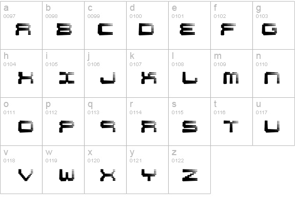Shift details - Free Fonts at FontZone.net