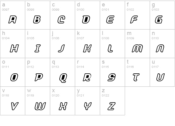 Shifty-OutlineOblique details - Free Fonts at FontZone.net
