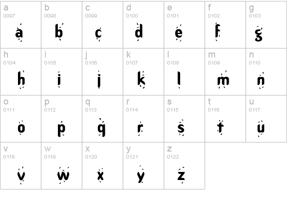 Shower details - Free Fonts at FontZone.net