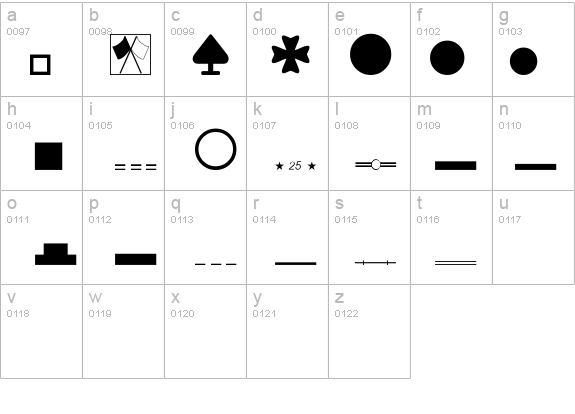 SIGN&SYMBOLS-Thin details - Free Fonts at FontZone.net