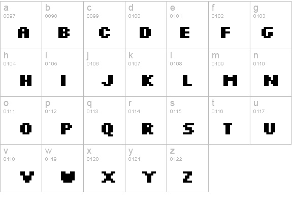 Silkscreen Expanded Bold details - Free Fonts at FontZone.net