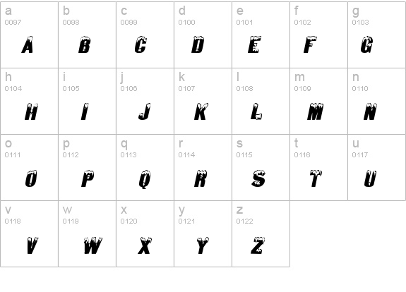 Snow Caps Italic details - Free Fonts at FontZone.net