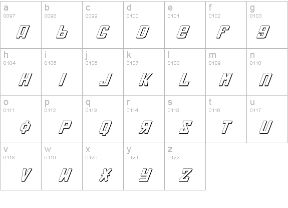Soviet ExpItal 3D details - Free Fonts at FontZone.net