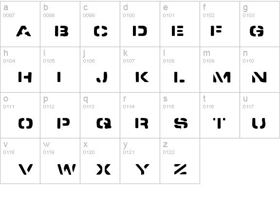 Spacedock Stencil details - Free Fonts at FontZone.net