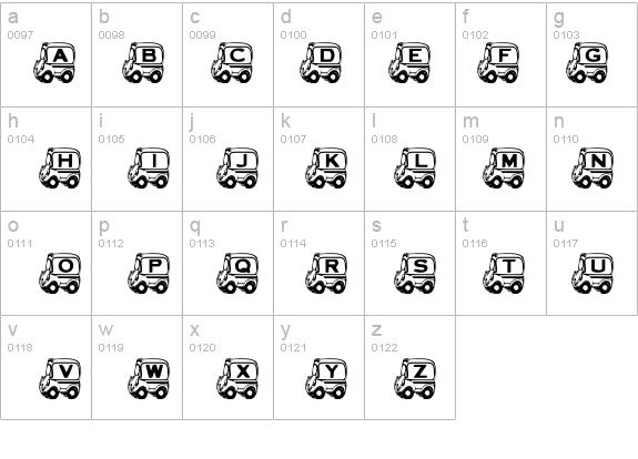 SPs School Bus details - Free Fonts at FontZone.net