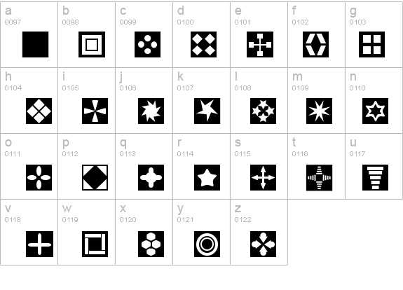 Square Things details - Free Fonts at FontZone.net